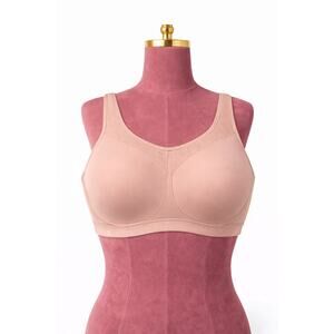 Glamorise Nude 40F US No-Bounce Camisole Sport Bra 1066 WireFree